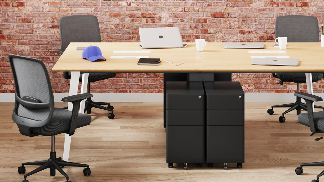 Quad DeskSingle-Cabinet_View04