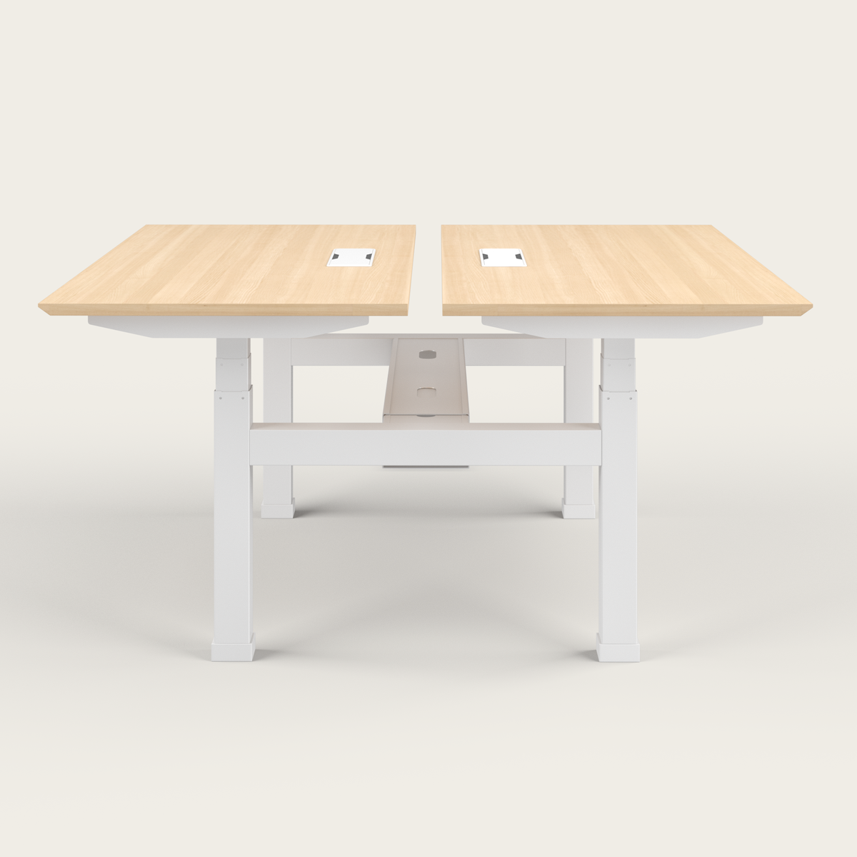 Dual-Stand-Up-Desk-White-Legs-Maple-Top-View_02